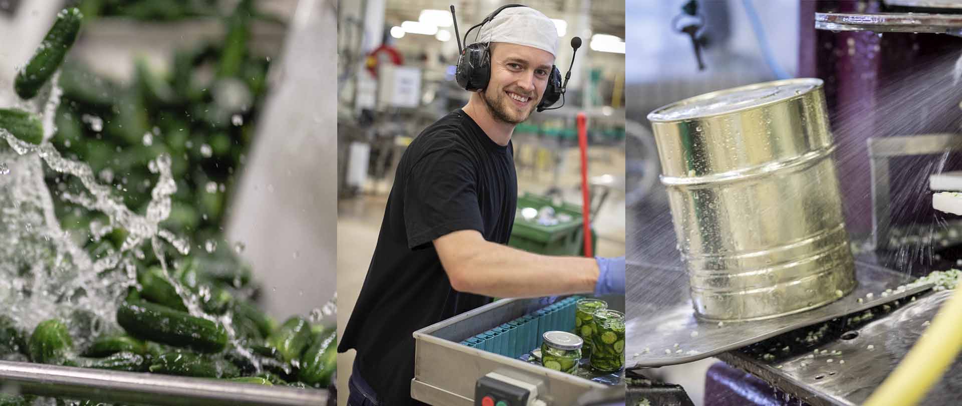 – Flere av produktene våre er gode eksempler på matvaner som kan hindre matsvinn, forklarer markedssjefen i Smaken av Grimstad. Hermetikk og glass holder på kvaliteten i flere år.